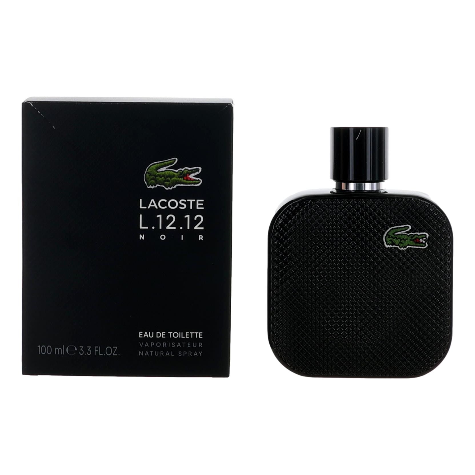 Photo of Lacose L. 12.12 Black Noir by Lacoste, 3.3 oz EDT Spray for Men